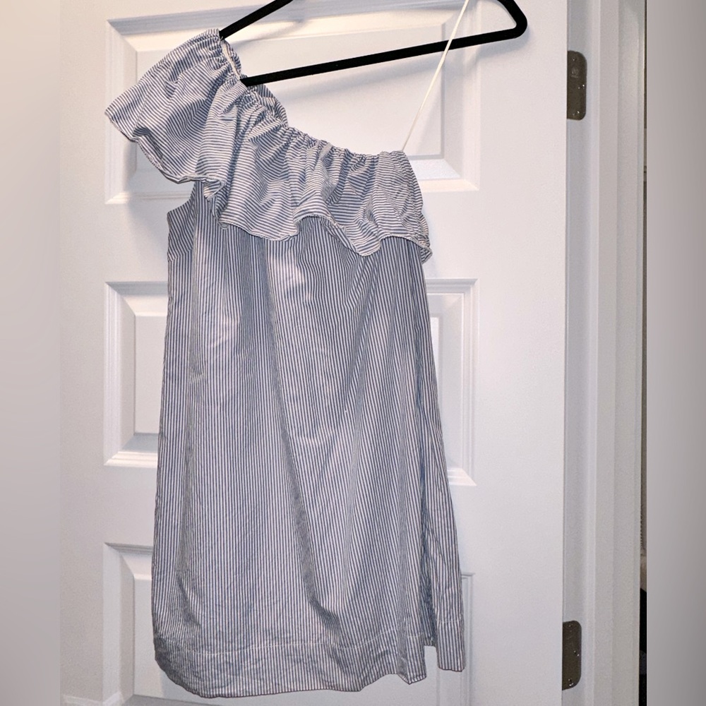 Abercrombie & Fitch one shoulder striped dress